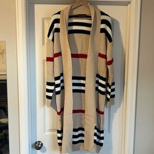 Anthropologie Multicolor Striped Cardigan